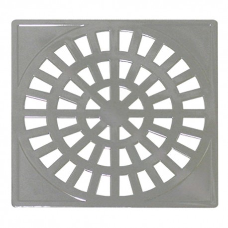 GRELHA PVC QUADRADA CROM 15X15 GR18