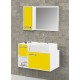 GABINETE BANHEIRO KIT BARCELONA 60 CARVALHO/BRANCO